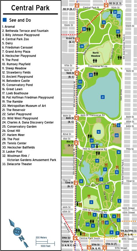 central park new york mappa